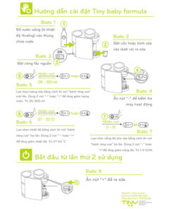 Máy pha sữa tự động Tiny Baby Formula 17 May Pha Sua Thong Minh Tiny Baby Formula 3