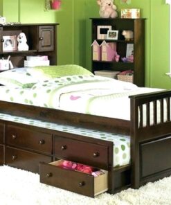 Giường hộp hai tầng CM738 + hộc sách màu mâu đen 8 Giuong Hop Hai Tang Cm738 (3)