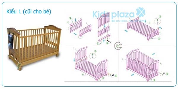 Nôi giường cũi Nobita 9 kiểu lắp ráp 36 Giuong Cui Nobita Kieu 1