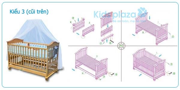Nôi giường cũi Nobita 9 kiểu lắp ráp 38 Giuong Cui Nobita Kieu 3