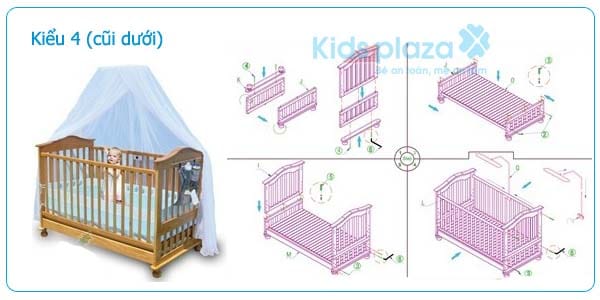 Nôi giường cũi Nobita 9 kiểu lắp ráp 39 Giuong Cui Nobita Kieu 4