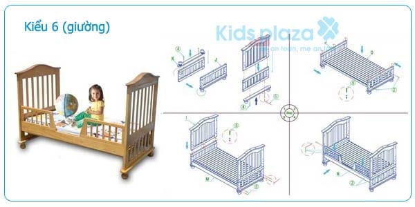 Nôi giường cũi Nobita 9 kiểu lắp ráp 41 Giuong Cui Nobita Kieu 6