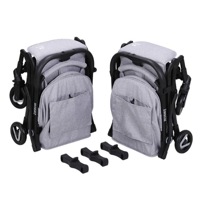 Xe đẩy đôi Zaracos NORIO 9026 26 Xe Day Doi Zaracos Norio 9026 Xam (8)