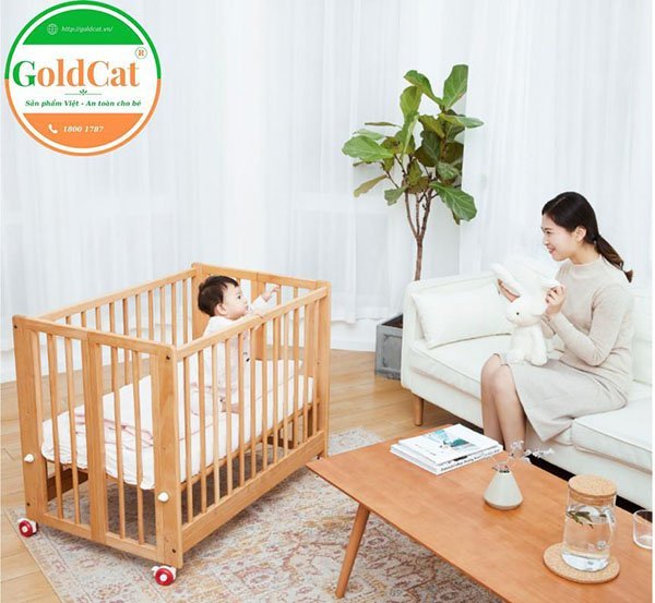 Cũi nôi Goldcat C5M 4 chế độ 20 cui noi goldcat c5m 4 che do 2 shopcon