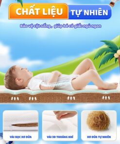 Nệm xơ dừa Chilux tặng ga 9 nem xo dua chilux tang ga 1 shopcon