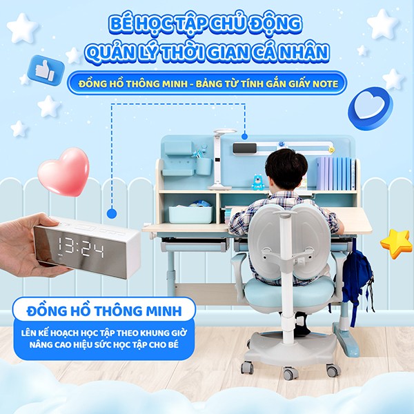 Bàn học Chilux Smart S 12 ban hoc chilux smart s 9 shopcon