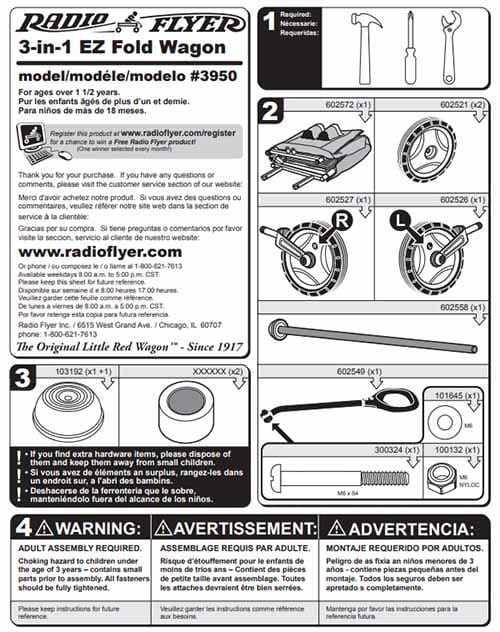 Xe Keo Fold Wagon 3 Trong 1 Radio Flyers (10)