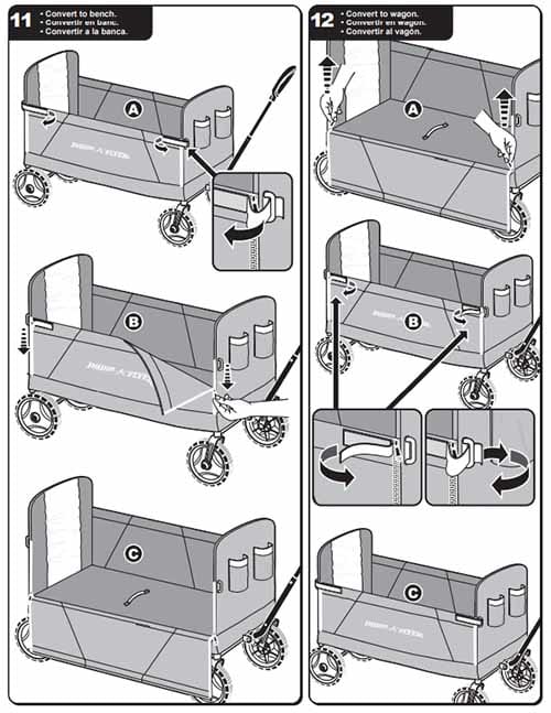 Xe Keo Fold Wagon 3 Trong 1 Radio Flyers (7)