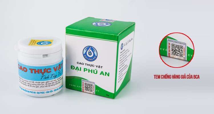 Cao thực vật Đại Phú An chính hãng có tem của BCA