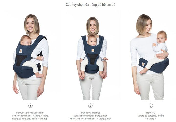 Diu Ergobaby Hip Seat Baby Carrier Cool Air Mesh (3)